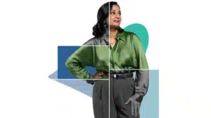 Woman contemplating best corporate leadership development subscription for an all-access pass to proven leadership training content from CCL Passport, a 